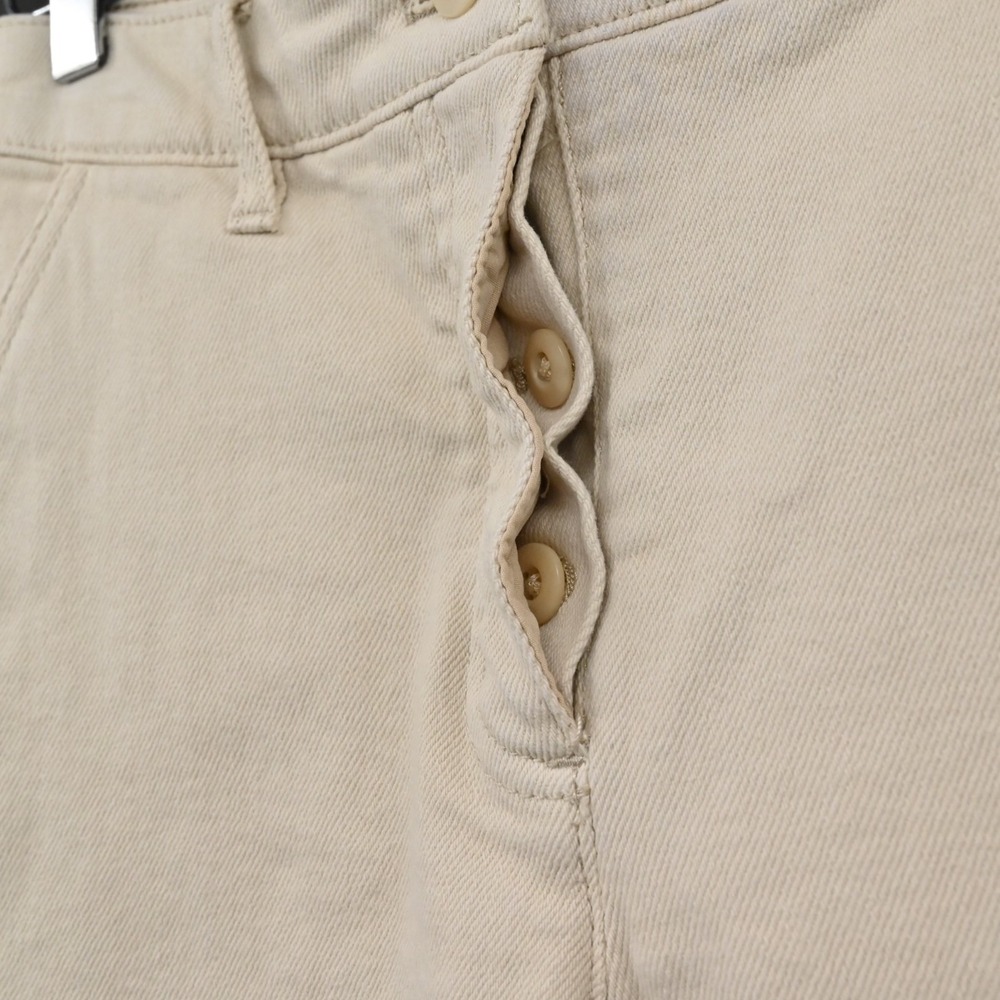 Aritzia‎ Womens Wilfred Free Modern Cargo Pants Size 0 High Rise Tapered Cream - Picture 9 of 14